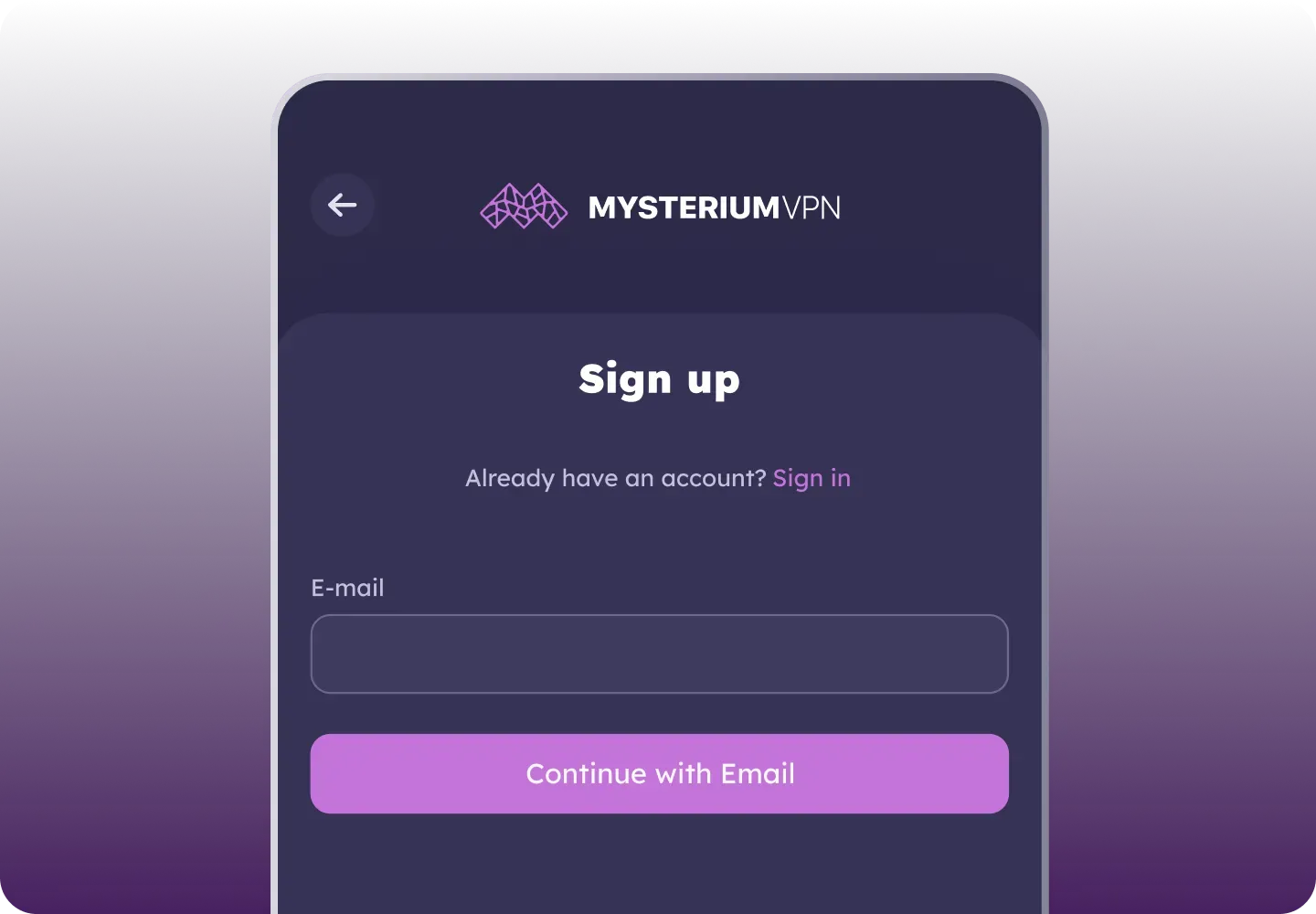 Create Account